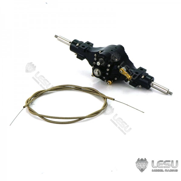 LESU 1/16 truck tractor DIY German bruder axle upgrade 6X6 flange axle ...